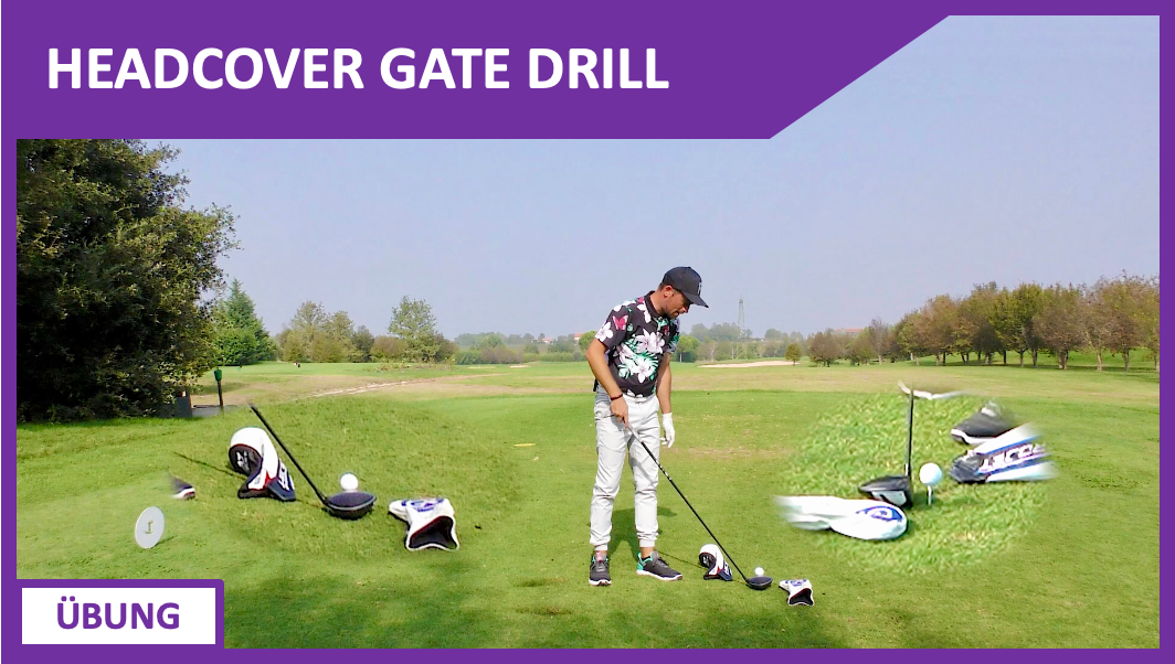 Headcover Gate Drill für den Driver Florian Raggl Golftraining
